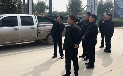 长葛市市委书记尹俊营带队莅临许昌驰诚实地调研